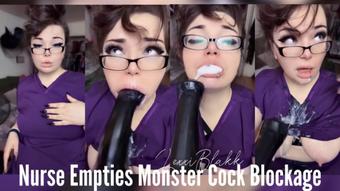 Nurse Empties Monster Cock Blockage (Lexxiblakk)
