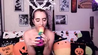 Cute Dildo Sucking - Nov 8, 2022 (LittleBunnyB)