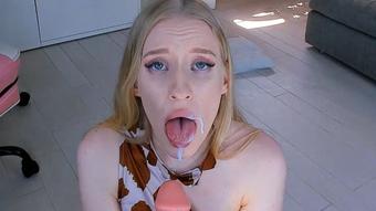 Flinstone deepthroat facial - April 26, 2022 (Jane_Klein)
