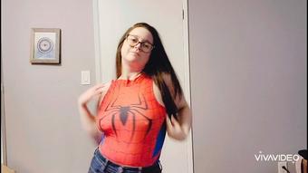 Caityfoxx Stripping And Fucking As Spider Woman (CaityFoxx)
