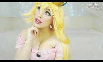 Polly Rocket Princess Peach Dildo Riding (Polly Rocket)