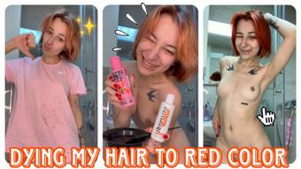 REDHAIR BABYGIRL DYING HER HAIR (cutielanalova)