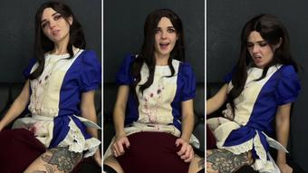 Alice cosplay - Fuck with pillow - Dec 4, 2022 (Lil cosplay slut)