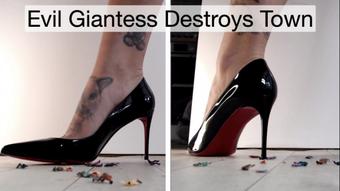 Evil Giantess Destroys Town - January 26, 2024 (Yourhikerbabe)