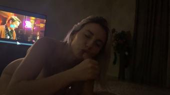 Sex while watching TV (SweetBlondyVi)