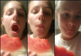 dirtyburd07 03 09 2019 57223889 Enjoying a nice, juicy slice of watermelon  (dirtyburd07)