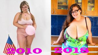 How my body changed into BBW from 2010 (NinaDoll)