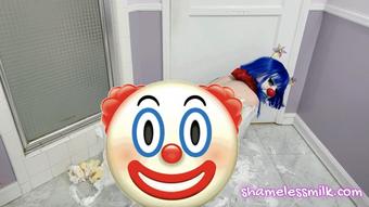 BETA-SAFE Shaving Cream Clown Girl Sliptease (moreshameless)