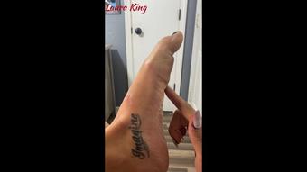 Self Foot Tickling Fun with Long Nails - May 24, 2020 (LauraKing)
