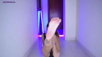 Salmakia Feet Toe Sucking Barefeet Close Up (Salmakia)