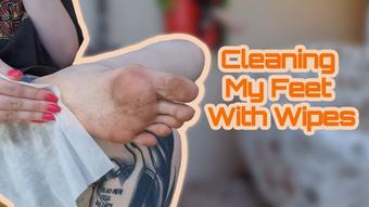 Cleaning My Feet With Wipes (TheEleanorGee)