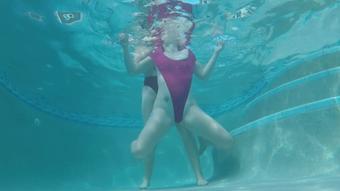 Pool Wedgie War- Anastasia v Amanda (Ginary)