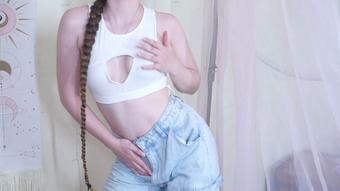 Dancer Blue Jeans Strip Tease (LongHairLuna)