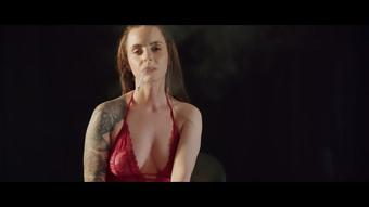 Smoking Cork 100s in Red Lace Lingerie (Dani Lynn)