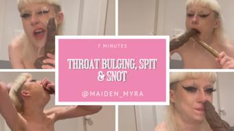 Making My Throat Bulge!! Super Slobbery (maiden_myra)