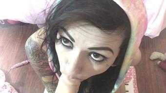 Bella Sucks Daddies Cock For Being Bad (BrattyBella)
