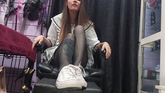 Anime schoolgirl POV sneakers and feet domination (MistressPriest)