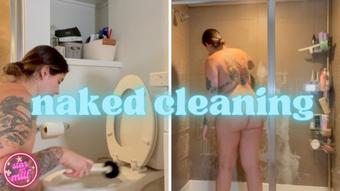 Naked Bathroom Clean with Mommy (stargirlmilf)