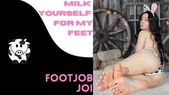 Milk Yourself For Feet - Footjob & JOI - August 26, 2022 (TheTinyFeetTreat)