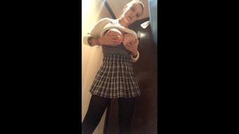 Sexy N'Horny Pussy Play in Public Toilet (SuzieLove212)