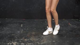 Madison Scrapes and Squeaks Her Nike's (Custom Fetish)