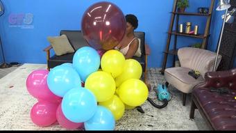 Sasha Machine Pops Multiple Balloons 4K (Custom Fetish)