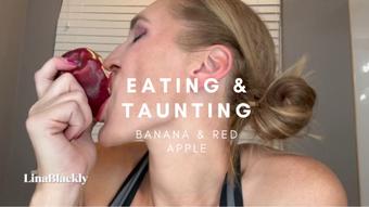 Eating - Red Lipstick - Humiliation (LinaBlackly)