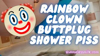 Clowngirl Buttplug Shower Piss (moreshameless)