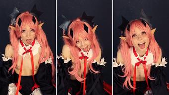 Krul Tepes Cosplay - Silly Ahegao - August 25, 2023 (Lil cosplay slut)