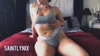 Oiled up Booty in Grey Calvin Kleins (MissGothBooty)