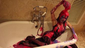 WAM - Satin evening dress gunge (ScarlotRose)