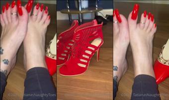 tatianasnaughtytoes 02 06 2021 2125899179 NEW    2021 June 2 Check out my new shoes    Also new pedicure is coming up this week â¤ (tatianasnaughtytoes)