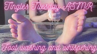ASMR - Foot Washing - August 09, 2022 (TheTinyFeetTreat)