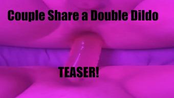 Couple Share a Double Dildo Teaser (Dreamcream626)