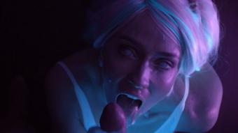 Scarlet Chase Black Light Close Up Blowjob (Scarlet Chase)