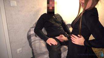 Business Bitch Beauty In Little Black Dress Dick Riding (Business Bitch)