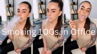 Smoking 100s in Office (Dani Lynn)