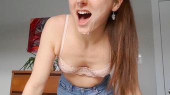 Hazel Simone Massive Facial For College Cumslut Joi (Hazel Simone)