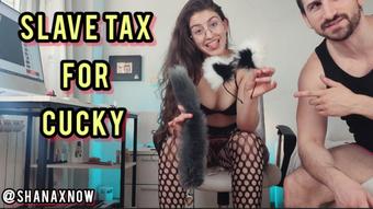SLAVE TAX FOR CUCKY BY ALPHA COUPLE (Shanaxnow)