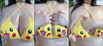 momokun 19 01 2020 130132589 Pikachu cum load tit rubbing oiled up (momokun)