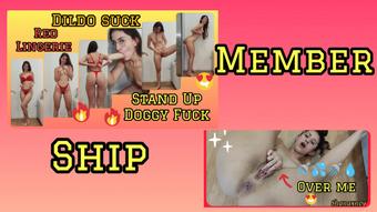 ONLY MEMBERS- DILDO SUCKING FUCKING SQUIRT OVER ME (Shanaxnow)