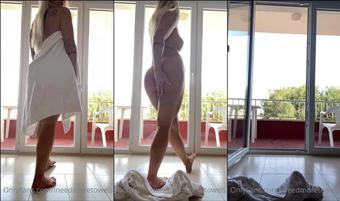 ineedmoretowels 01 04 2021 2071084394 Just casually walking naked to the balcony get a T shirt  (ineedmoretowels)