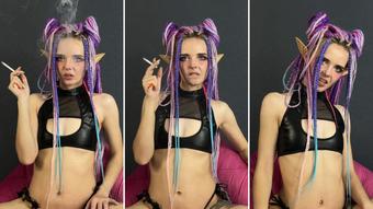 Naughty Elf - Smoke and Fun - Feb 8, 2023 (Lil cosplay slut)