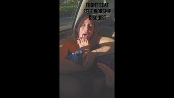Front Seat Self Worship and Squirt (Aderes Quin)