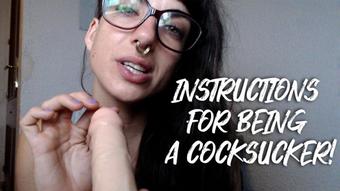 Instructions for being a cocksucker (Gypsy Maya)