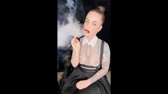 Smoking 120s in Gray Lace Top (Dani Lynn)