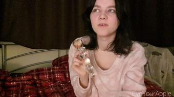 FREE Showing my New Glass Dildo (EveYourApple)