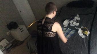 Happily Ignoring You Folding Laundry 2 (happylilcamgirl)