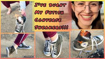 I'VE BURNT MY FETISH CONVERSE SNEAKERS (Shanaxnow)