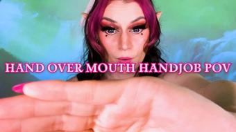 Hand Over Mouth Handjob POV (Starry Yume)